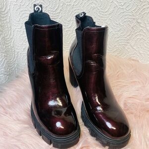 GBG Los Angeles Brown and Black Ankle Boots with Chunky Sole